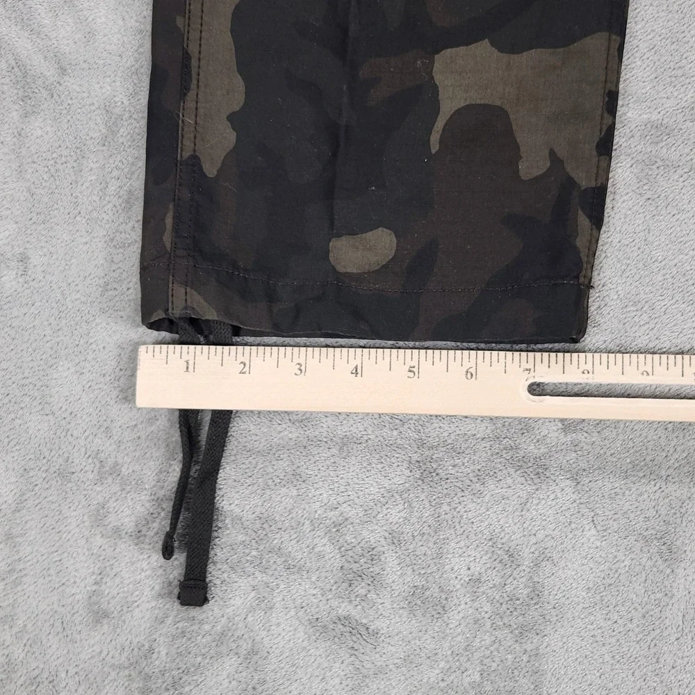 Wallace & Barnes Pants Mens 31x31 Green Camo Cargo Drawstring Hem Workwear